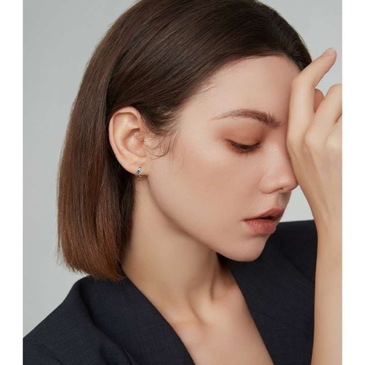 フープ ピアス 上品シンプルフープピアス
