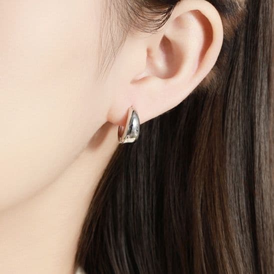 フープ ピアス フープ ピアス シンプル曲線 フープピアス
