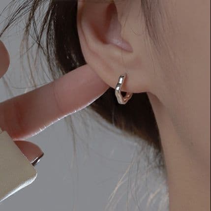 フープ ピアス フープ ピアス 波紋型 洗練フープ