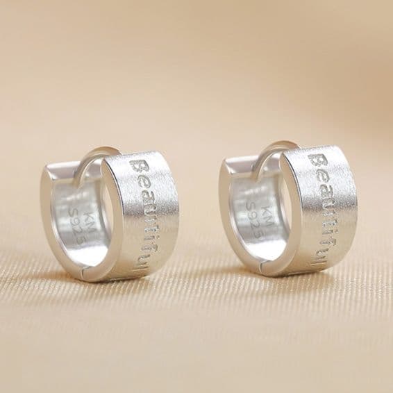 フープ ピアス フープ ピアス シンプル輝きフープ シルバーピアス