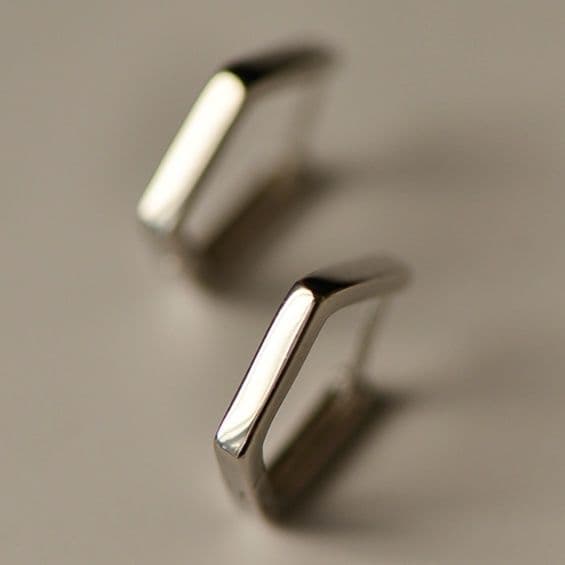 フープ ピアス 細身スティック フープ ピアス