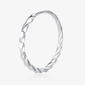 フープ ピアス フープ ピアス 上品なひねりフープピアス
