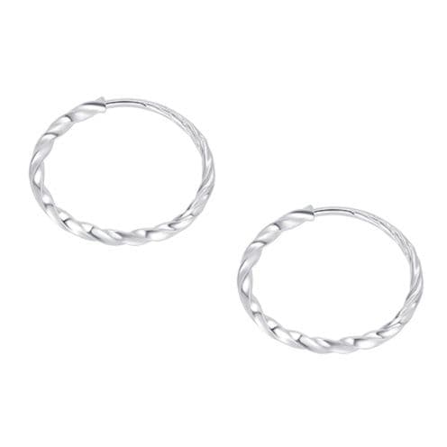 フープ ピアス フープ ピアス 上品なひねりフープピアス