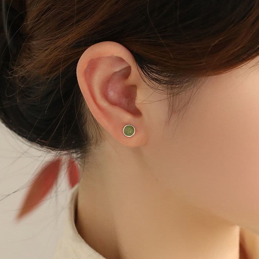 フープ ピアス フープ ピアス 天然石留め極小輝きピアス