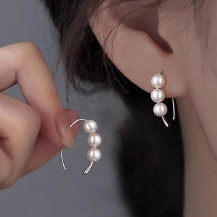 フープ ピアス フープ ピアス 月光の雫 パールフープ