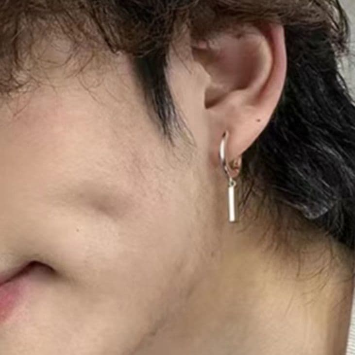 フープ ピアス フープ ピアス 縦長スティックフープピアス