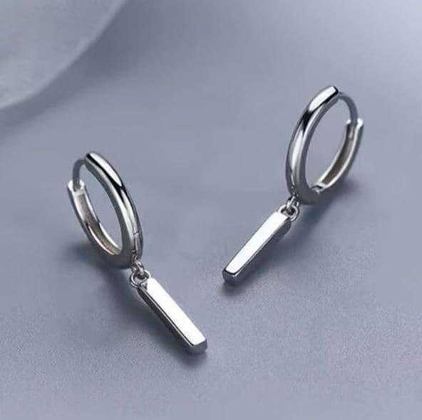 フープ ピアス フープ ピアス 縦長スティックフープピアス
