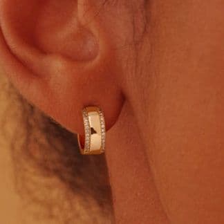 フープ ピアス フープ ピアス 煌めき輝石 小粒フープ