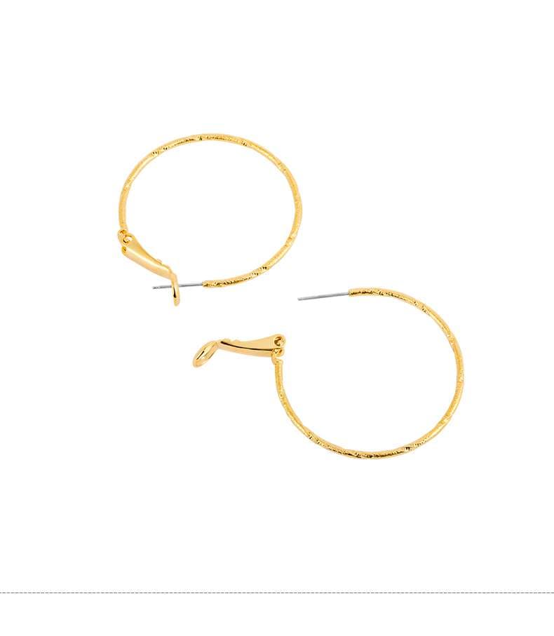 フープ ピアス チタン合金製シンプルフープピアス
