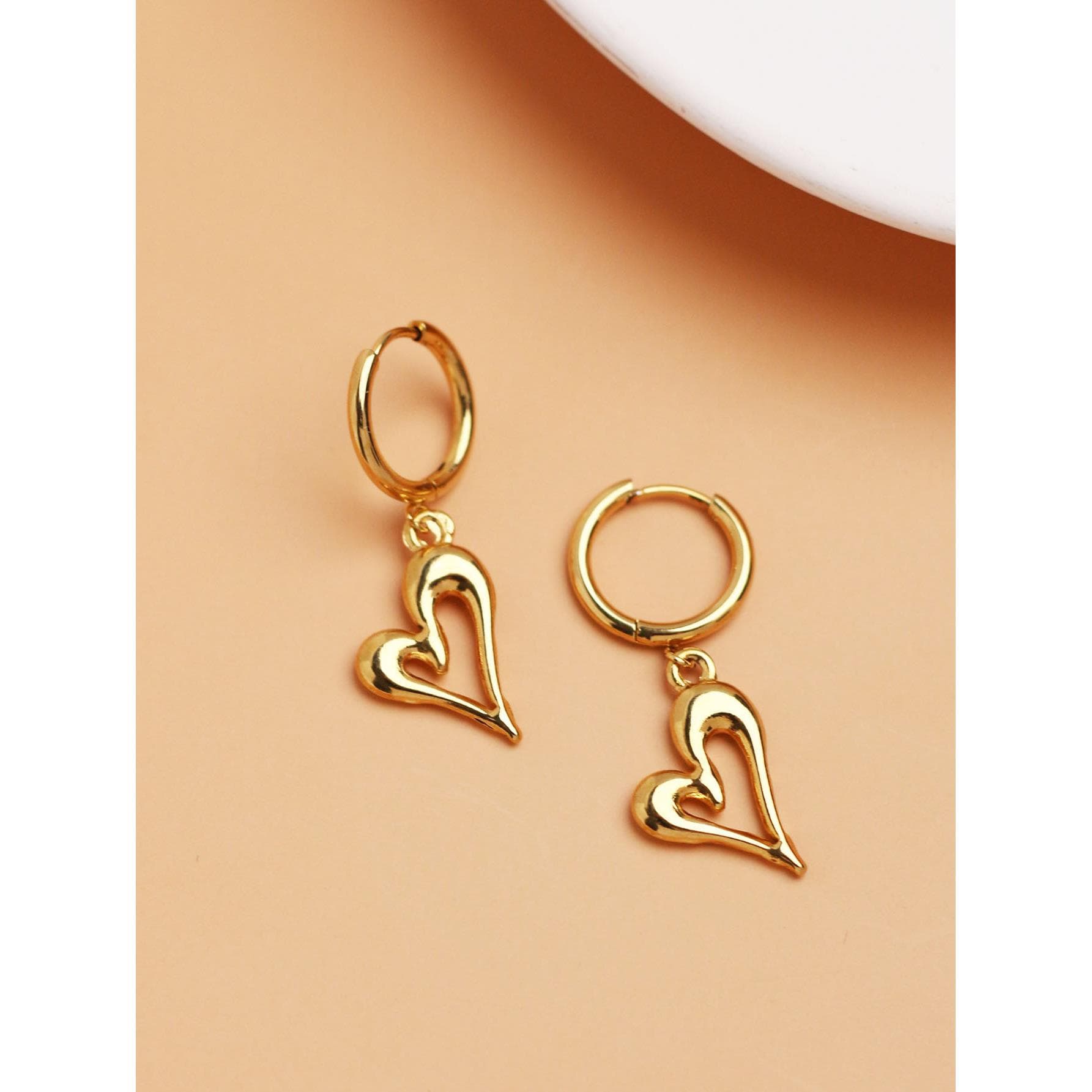 ハート スイング フープ ピアス