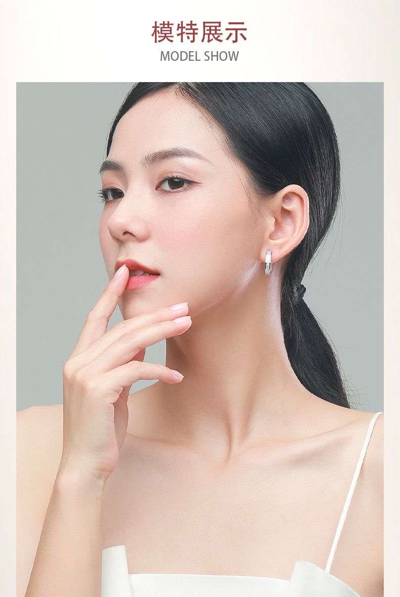 上品な輝き フープ ピアス