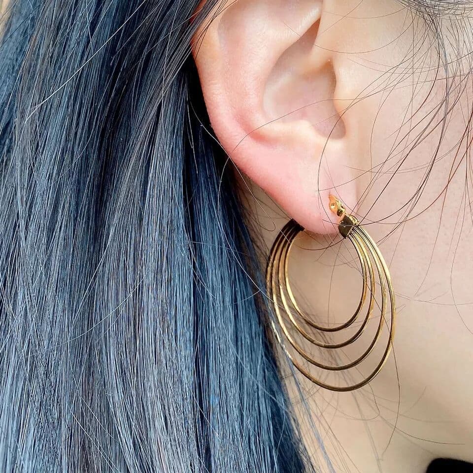 フープ ピアス マルチ レイヤー フープピアス
