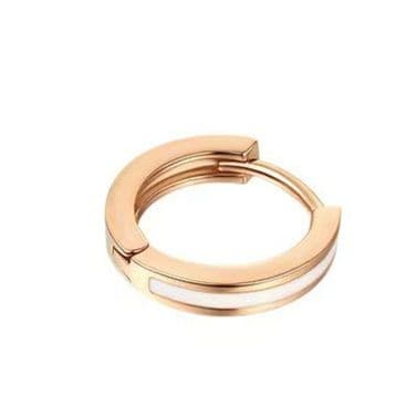 フープ ピアス 上品輝く シンプル円型ピアス
