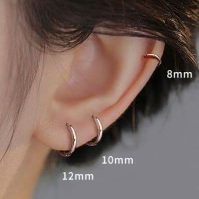 フープ ピアス フープ ピアス 医療用チタン製フープピアス