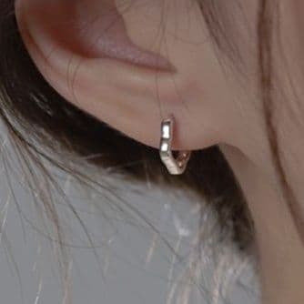 フープ ピアス フープ ピアス 花形輪郭 極細 耳飾り