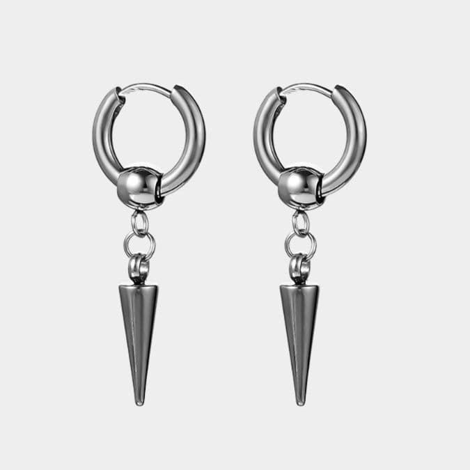 フープ ピアス フープ ピアス 尖り飾り付き小ぶりフープイヤリング