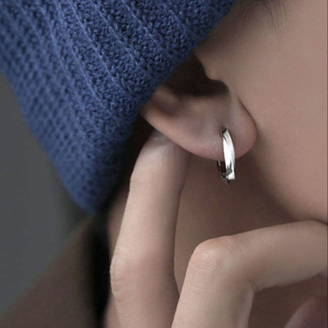フープ ピアス フープ ピアス 洗練シンプル輝きフープピアス