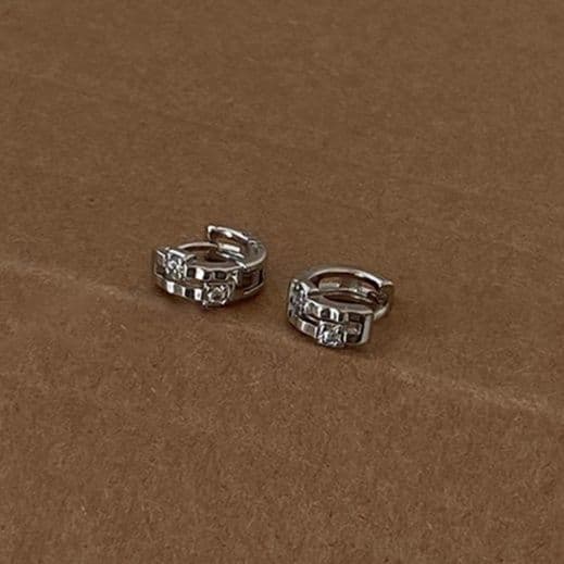 フープ ピアス フープ ピアス 輝き二連フープピアス