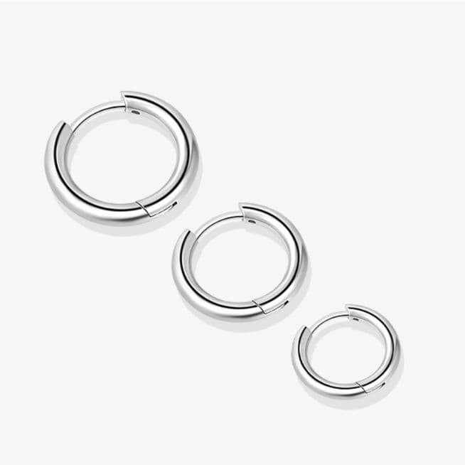 フープ ピアス シンプル輝き フープ ピアス