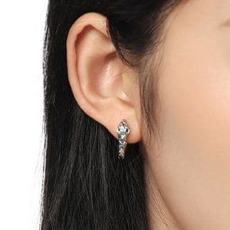 フープ ピアス フープ ピアス 蛇モチーフ 華麗なフープピアス