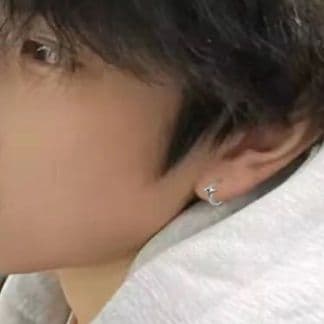 フープ ピアス フープ ピアス 星形ポイント シンプルフープピアス