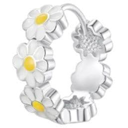 フープ ピアス デイジーフラワー フープ ピアス