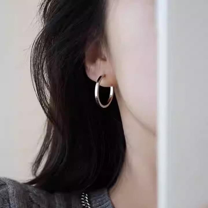 フープ ピアス フープ ピアス 上品シンプル輝きフープピアス