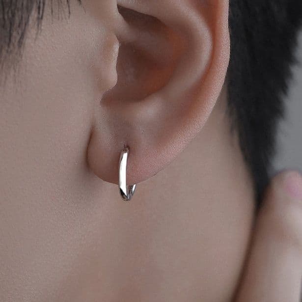 フープ ピアス フープ ピアス 純銀フープピアス 洗練輪