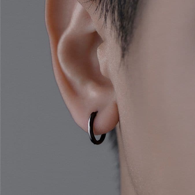 フープ ピアス フープ ピアス 純銀フープピアス 洗練輪