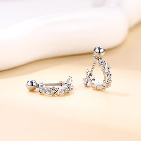 フープ ピアス フープ ピアス 煌めき輝石 耳元アクセント フープ