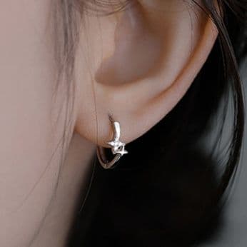 フープ ピアス フープ ピアス 星空煌めき ミニフープピアス
