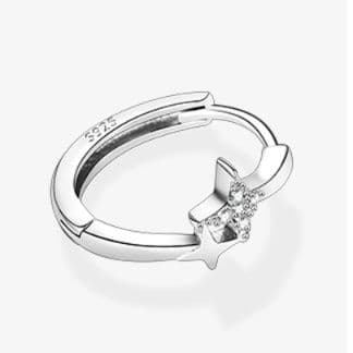 フープ ピアス フープ ピアス 星空煌めき ミニフープピアス