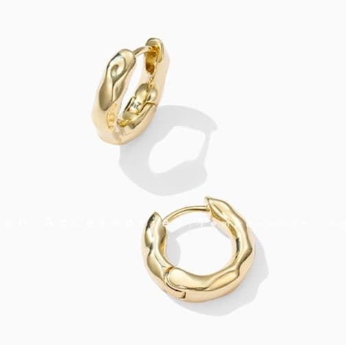 フープ ピアス フープ ピアス 波紋のような洗練フープピアス
