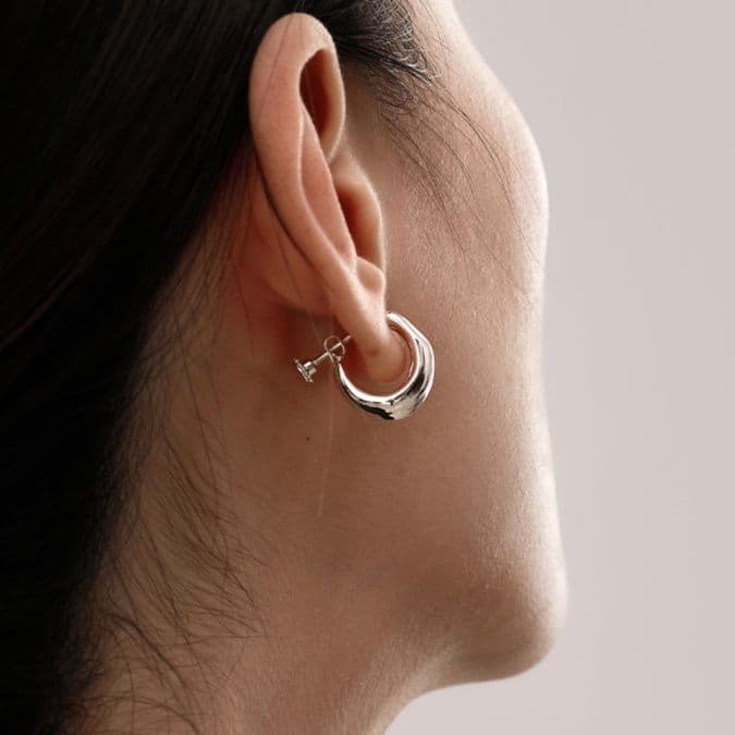 フープ ピアス 月光のしずく フープ ピアス