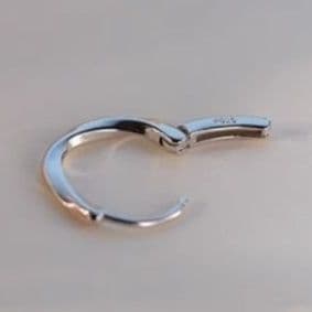 フープ ピアス フープ ピアス 洗練六角形フープ純プラチナピアス