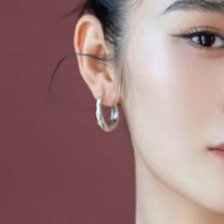 フープ ピアス フープ ピアス 優美な輪郭 洗練フープピアス