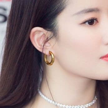 フープ ピアス フープ ピアス 優美な輪郭 洗練フープピアス