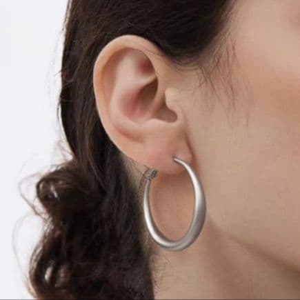 フープ ピアス 洗練丸みフープ ピアス