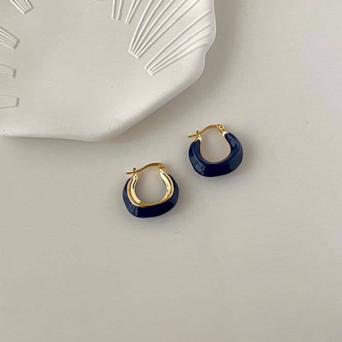フープ ピアス フープ ピアス 艶やか瑠璃調フープピアス
