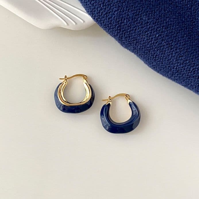フープ ピアス フープ ピアス 艶やか瑠璃調フープピアス