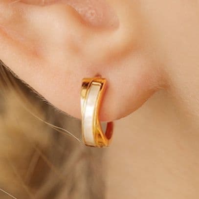 フープ ピアス フープ ピアス 交差する輝き フープピアス