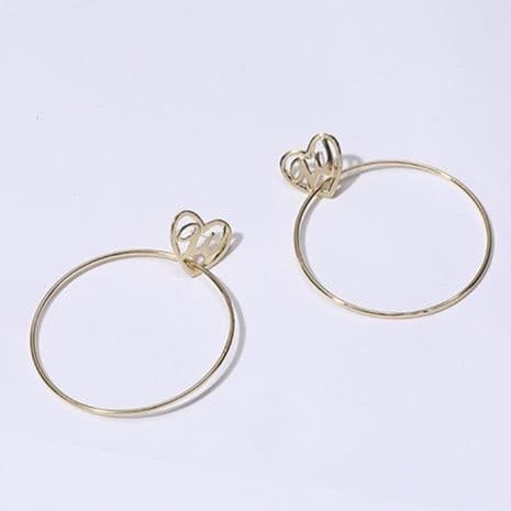 フープ ピアス フープ ピアス 結び目モチーフ大ぶりフープ