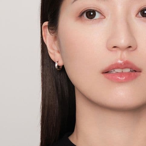 フープ ピアス フープ ピアス 洗練輪華 プラチナフープ