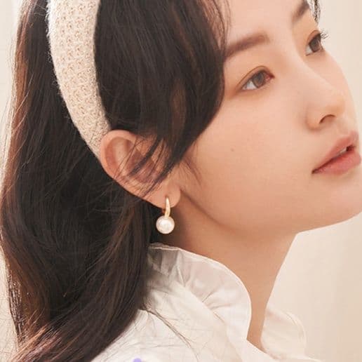 フープ ピアス フープ ピアス 優美しずく パール フープピアス