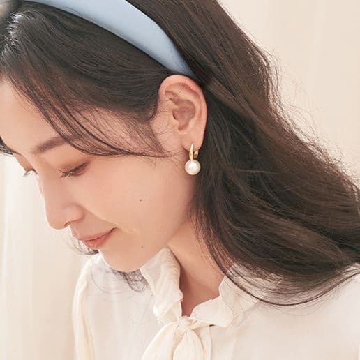 フープ ピアス フープ ピアス 優美しずく パール フープピアス