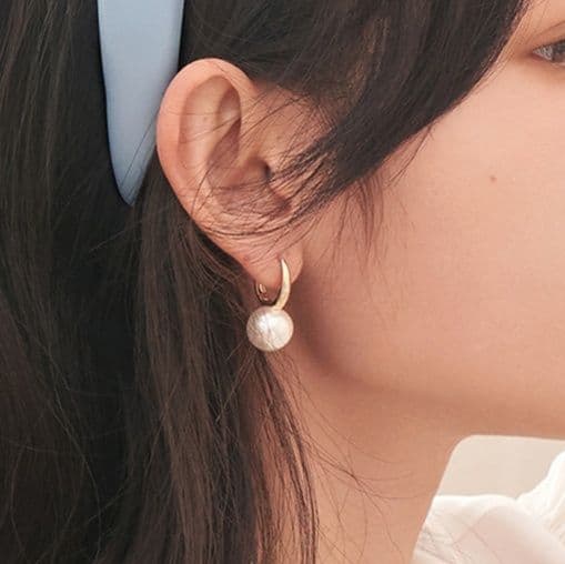 フープ ピアス フープ ピアス 優美しずく パール フープピアス