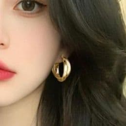 フープ ピアス フープ ピアス クロスデザイン 華やか輪環