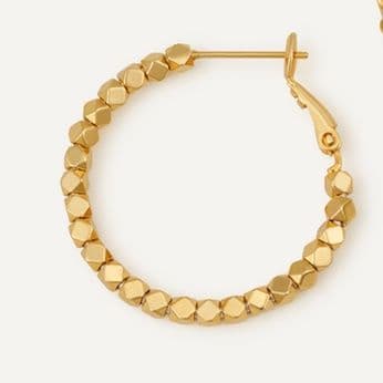 フープ ピアス フープ ピアス 多面体の輝き フープピアス