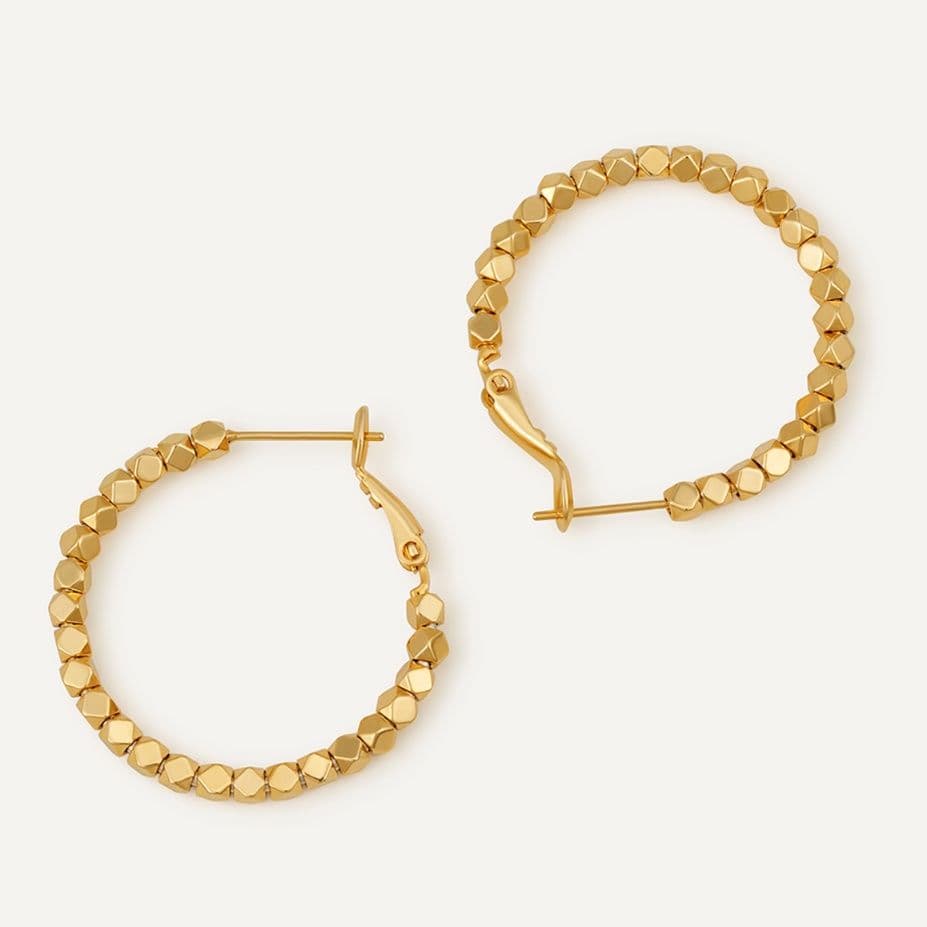 フープ ピアス フープ ピアス 多面体の輝き フープピアス
