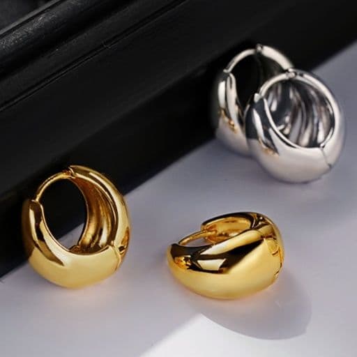 フープ ピアス フープ ピアス 艶やか丸みフープピアス